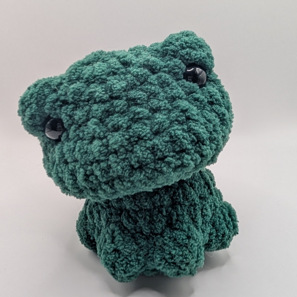 Green Fluffy Stuffed Animal Toy